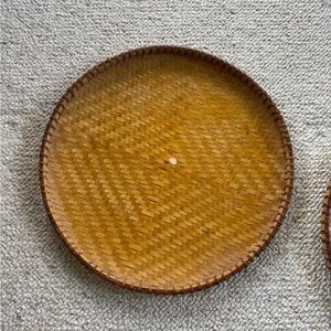 Vintage Bamboo Harvest Winnowing Sifter Sieve Basket 16” Round